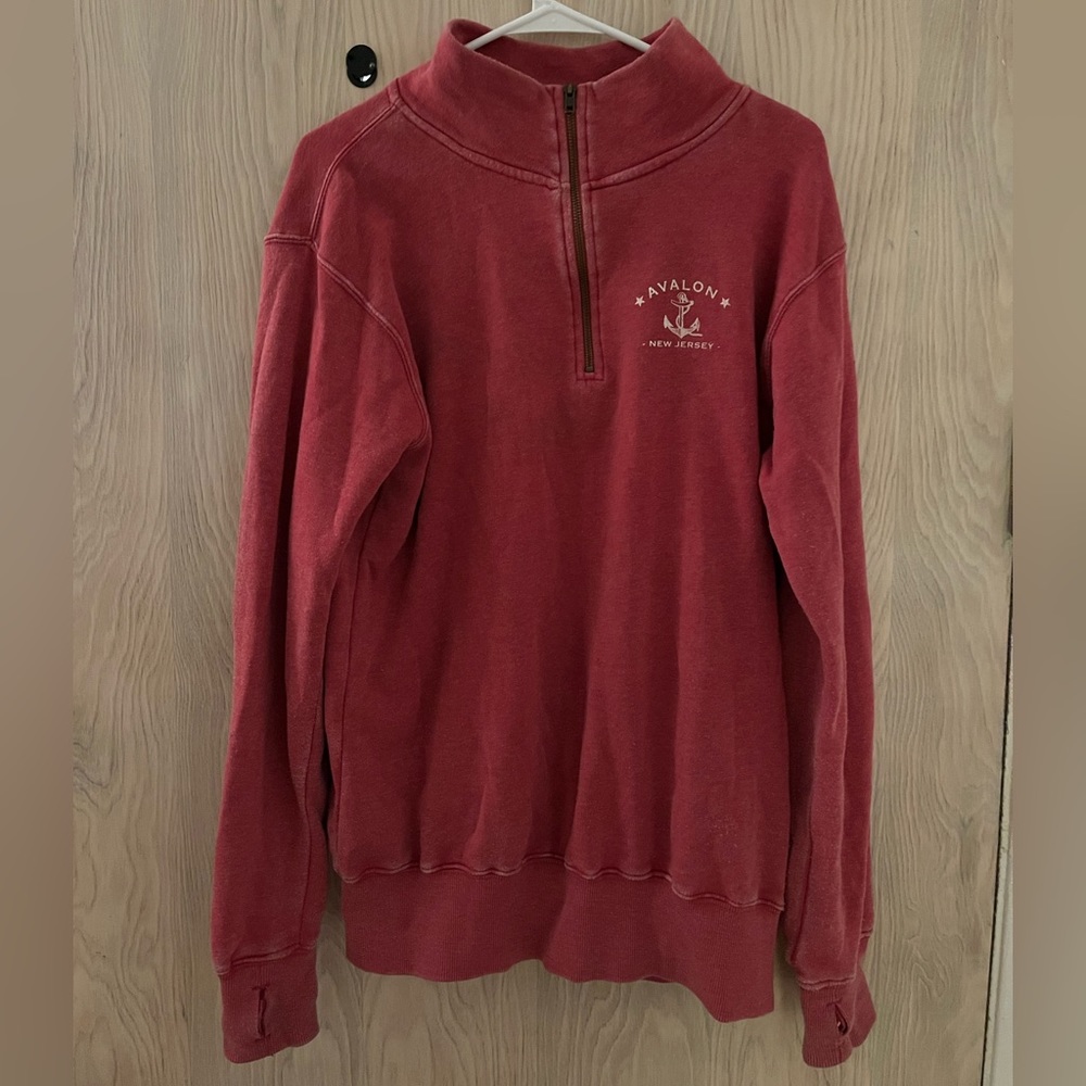 avalon new jersey pink quarter zip with thumb holes
